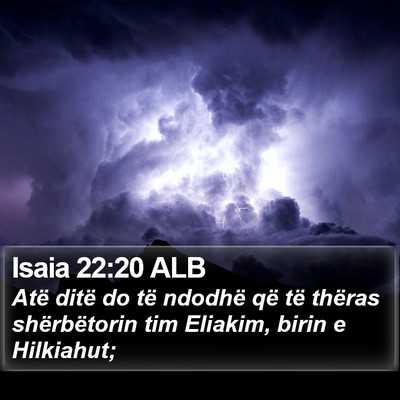 Isaia 22:20 ALB Bible Verse Image