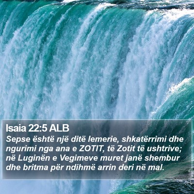 Isaia 22:5 ALB Bible Verse Image