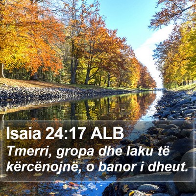Isaia 24:17 ALB Bible Verse Image