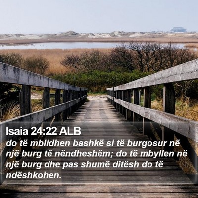 Isaia 24:22 ALB Bible Verse Image