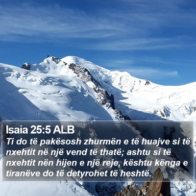 Isaia 25:5 ALB Bible Verse Image
