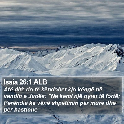 Isaia 26:1 ALB Bible Verse Image