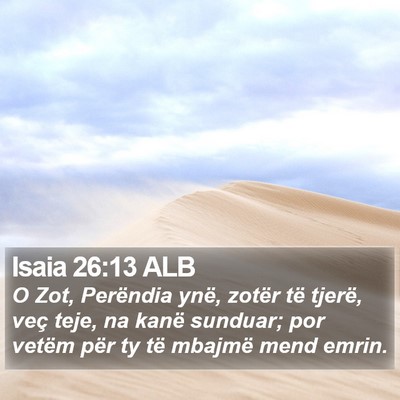 Isaia 26:13 ALB Bible Verse Image