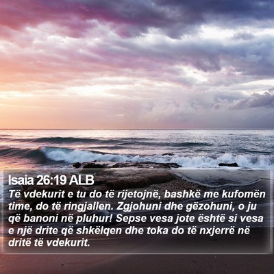 Isaia 26:19 ALB Bible Verse Image