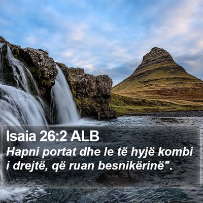 Isaia 26:2 ALB Bible Verse Image