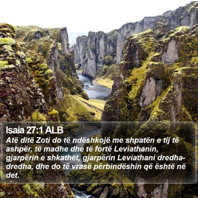 Isaia 27:1 ALB Bible Verse Image