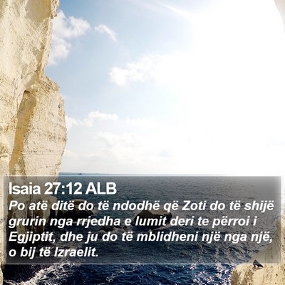 Isaia 27:12 ALB Bible Verse Image