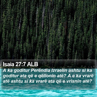 Isaia 27:7 ALB Bible Verse Image
