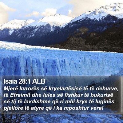 Isaia 28:1 ALB Bible Verse Image