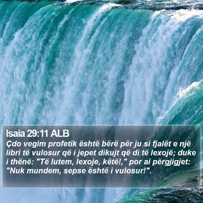 Isaia 29:11 ALB Bible Verse Image