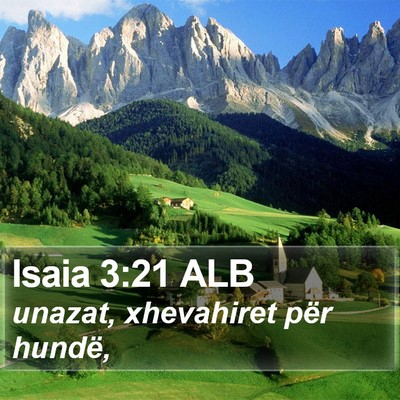 Isaia 3:21 ALB Bible Verse Image
