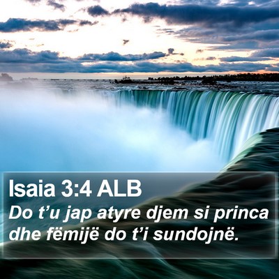 Isaia 3:4 ALB Bible Verse Image