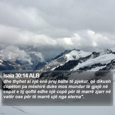 Isaia 30:14 ALB Bible Verse Image