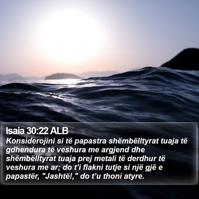 Isaia 30:22 ALB Bible Verse Image