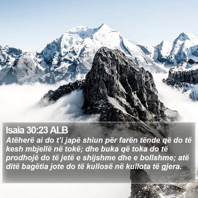 Isaia 30:23 ALB Bible Verse Image
