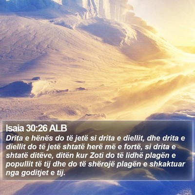 Isaia 30:26 ALB Bible Verse Image