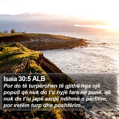 Isaia 30:5 ALB Bible Verse Image