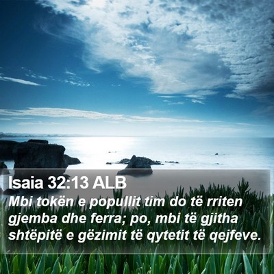 Isaia 32:13 ALB Bible Verse Image