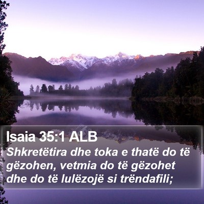 Isaia 35:1 ALB Bible Verse Image