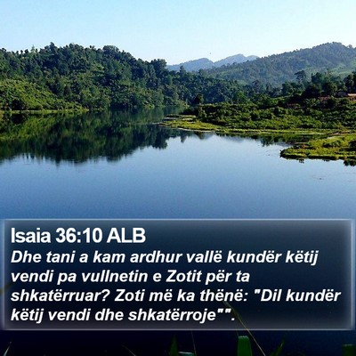 Isaia 36:10 ALB Bible Verse Image