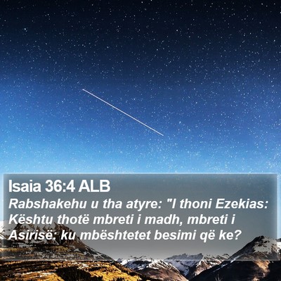 Isaia 36:4 ALB Bible Verse Image