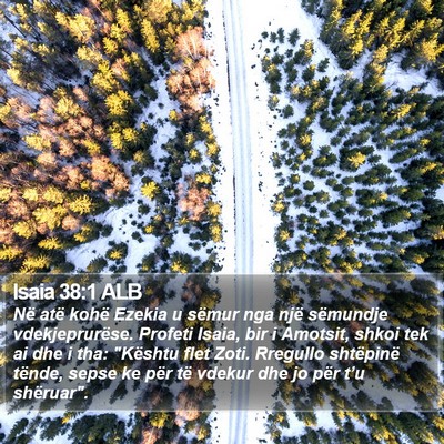 Isaia 38:1 ALB Bible Verse Image