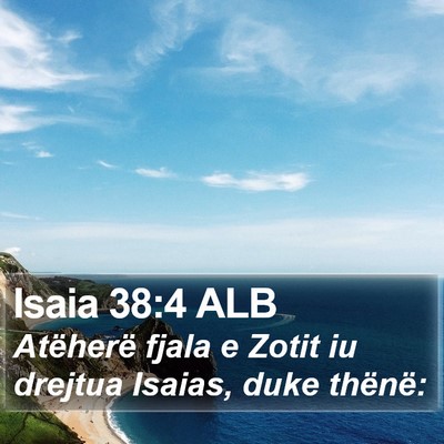 Isaia 38:4 ALB Bible Verse Image