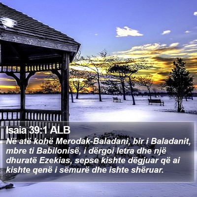 Isaia 39:1 ALB Bible Verse Image