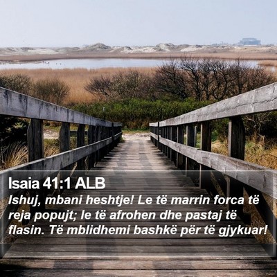 Isaia 41:1 ALB Bible Verse Image