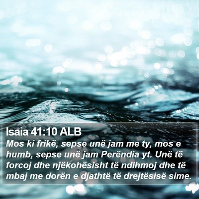Isaia 41:10 ALB Bible Verse Image