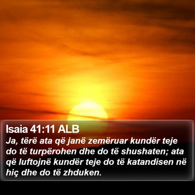 Isaia 41:11 ALB Bible Verse Image