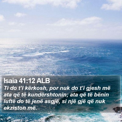 Isaia 41:12 ALB Bible Verse Image