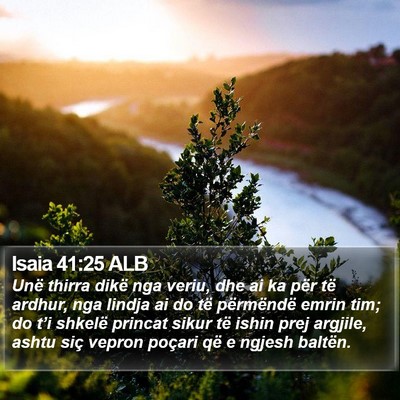 Isaia 41:25 ALB Bible Verse Image