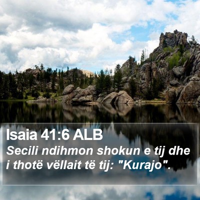 Isaia 41:6 ALB Bible Verse Image
