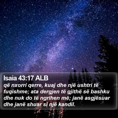 Isaia 43:17 ALB Bible Verse Image