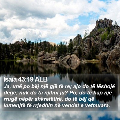 Isaia 43:19 ALB Bible Verse Image