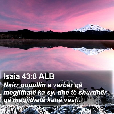 Isaia 43:8 ALB Bible Verse Image