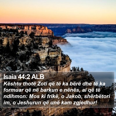 Isaia 44:2 ALB Bible Verse Image
