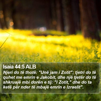 Isaia 44:5 ALB Bible Verse Image