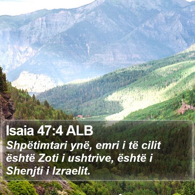 Isaia 47:4 ALB Bible Verse Image