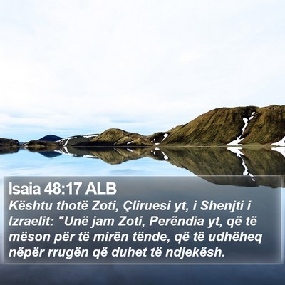 Isaia 48:17 ALB Bible Verse Image