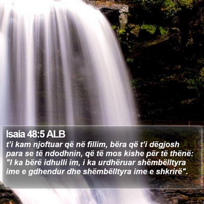 Isaia 48:5 ALB Bible Verse Image