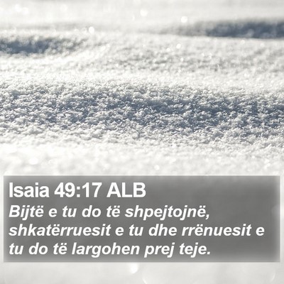 Isaia 49:17 ALB Bible Verse Image