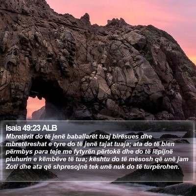 Isaia 49:23 ALB Bible Verse Image