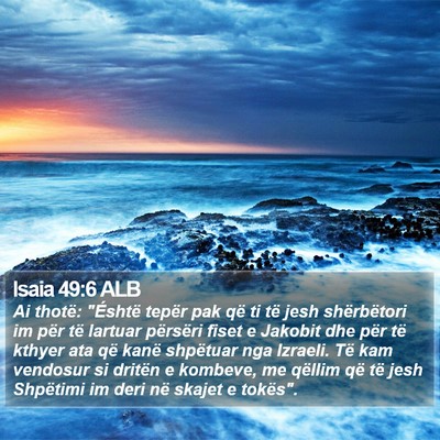 Isaia 49:6 ALB Bible Verse Image