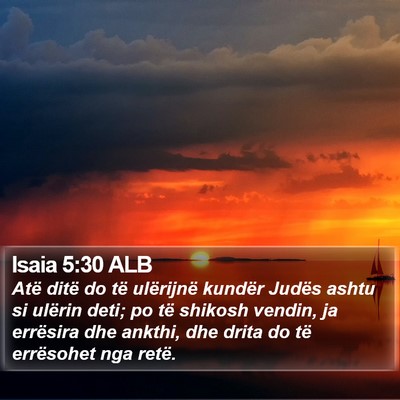 Isaia 5:30 ALB Bible Verse Image