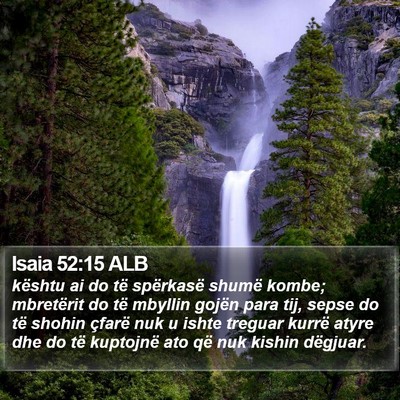 Isaia 52:15 ALB Bible Verse Image