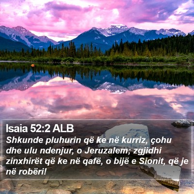 Isaia 52:2 ALB Bible Verse Image