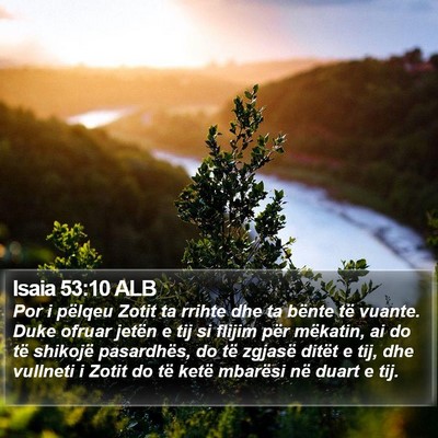 Isaia 53:10 ALB Bible Verse Image