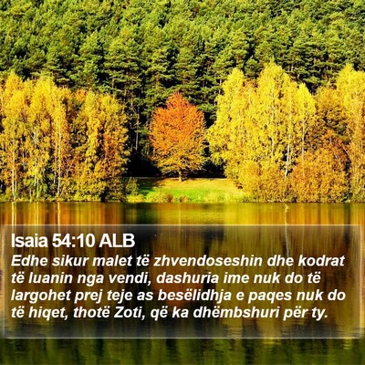 Isaia 54:10 ALB Bible Verse Image